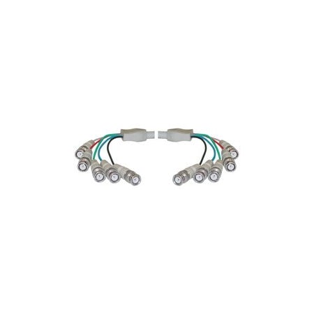 Cable Wholesale BNC x 5 Male to BNC x 5 Male Cable, Double-Shielded, 10 foot 10B1-07110